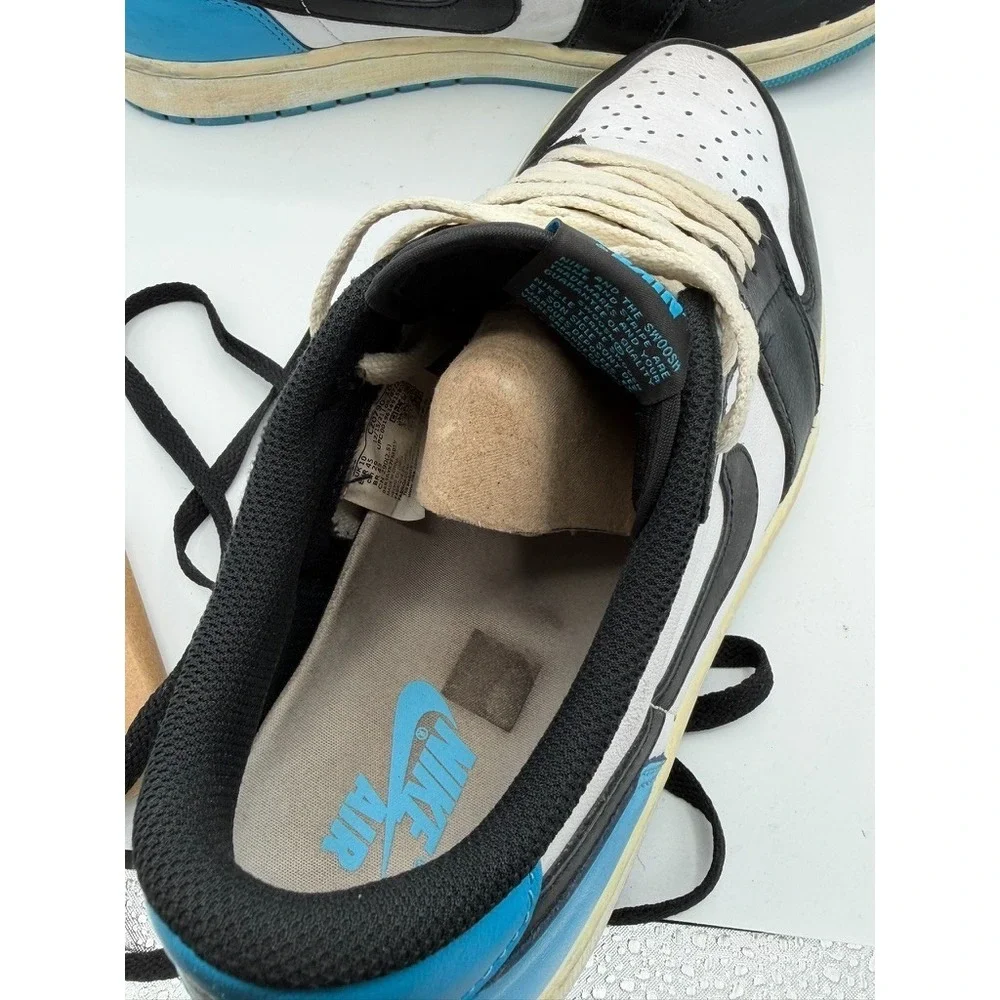 Air Jordan 1 Retro Low OG UNC Dark Powder Blue Men's Size 11 CZ0790-104